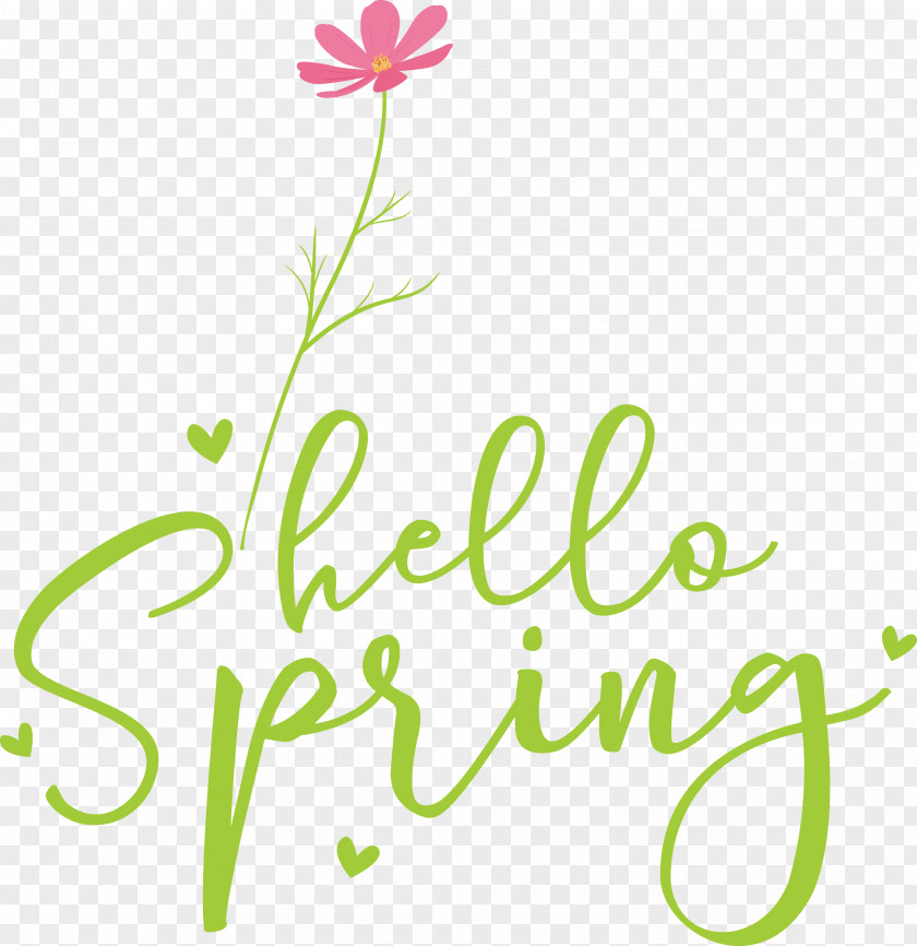 Hello Spring PNG