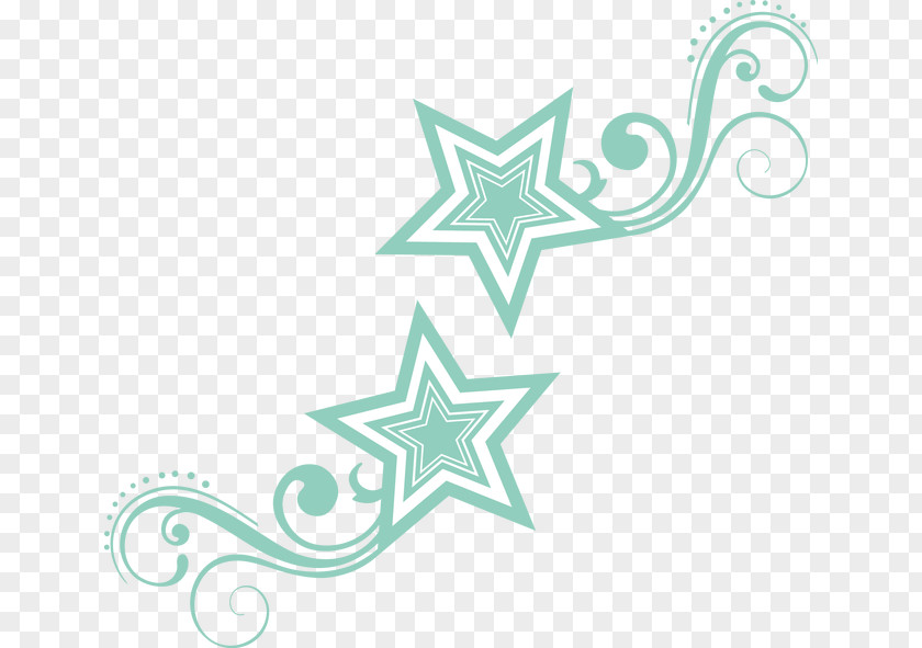 Blue Stars Vector PNG