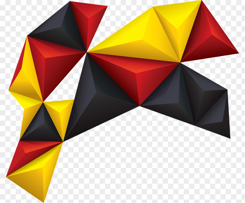Three-dimensional Cube Polygon Mesh PNG