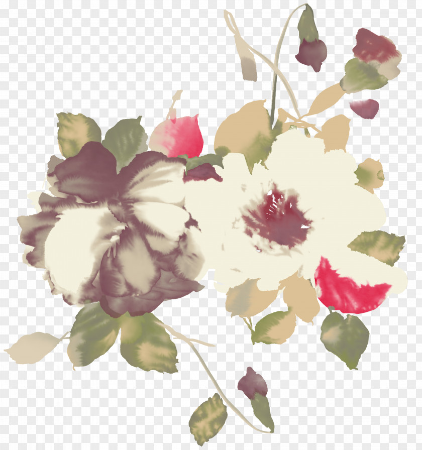 Watercolor Painting Flower PNG