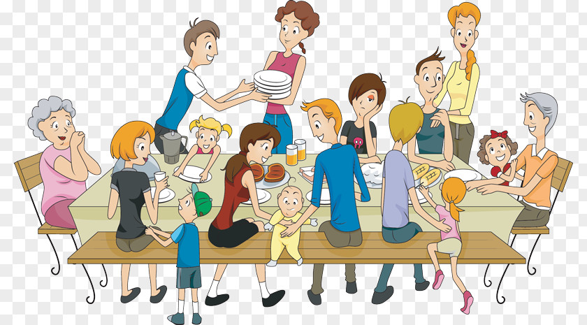 Family Reunion Extended Clip Art PNG