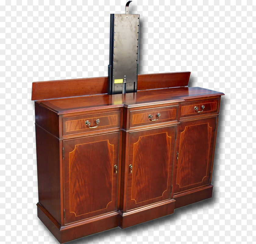 Reproduction Tiffany Lamps Buffets & Sideboards Furniture TV-Lift Chiffonier Mahogany PNG