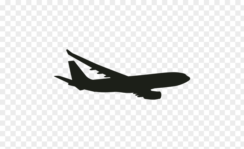 Aircraft Vector Airplane Wing Silhouette Flight PNG