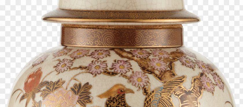 Ancient Japanese Artists Lighting Vase Lamp Porcelain PNG