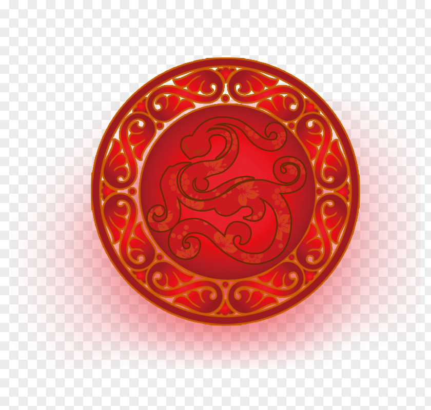 Chinese Red Textured Window Grilles Android Application Package PNG