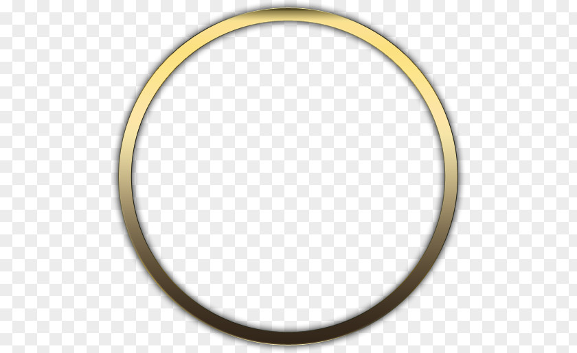 Gold Circle Oval Material Yellow Body Jewellery PNG