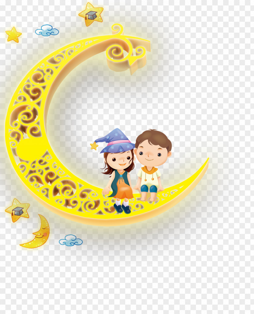 Golden Moon Download PNG