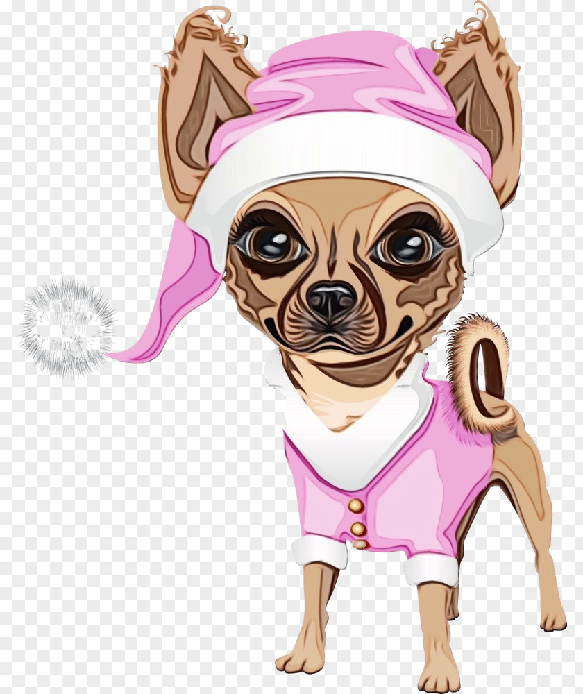 Dog Pug Pink Cartoon Snout PNG