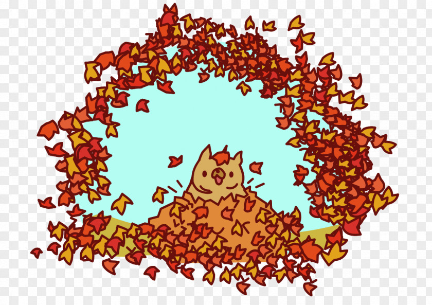 Fall Posters Circle Point Leaf Clip Art PNG