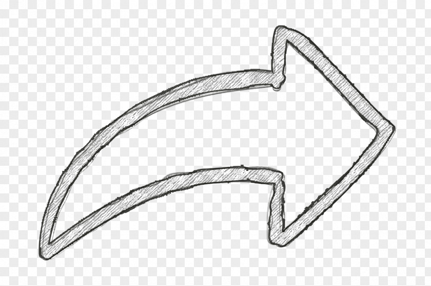 Hand Drawn Arrows Icon Turn Right Arrow Forward PNG