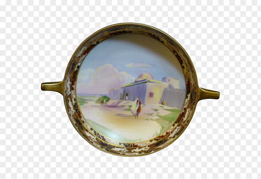 Hand-painted Scene Tableware Ceramic Porcelain Platter Saucer PNG