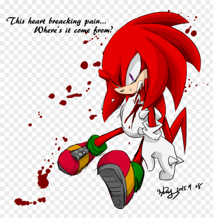 Heart Pain Knuckles The Echidna DeviantArt Hatred Ache PNG