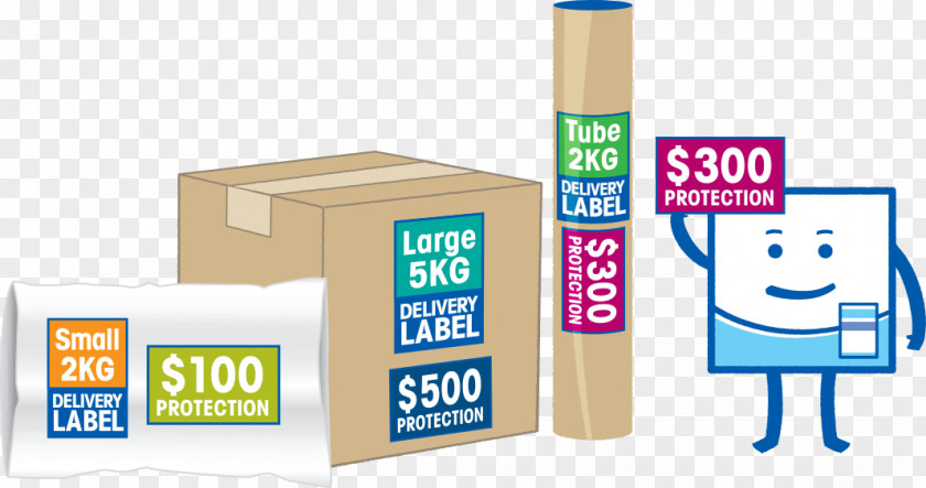Mailman Paper Package Delivery Parcel Label Sticker PNG