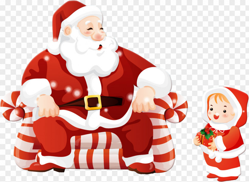 Santa Claus Christmas Ornament Clip Art PNG