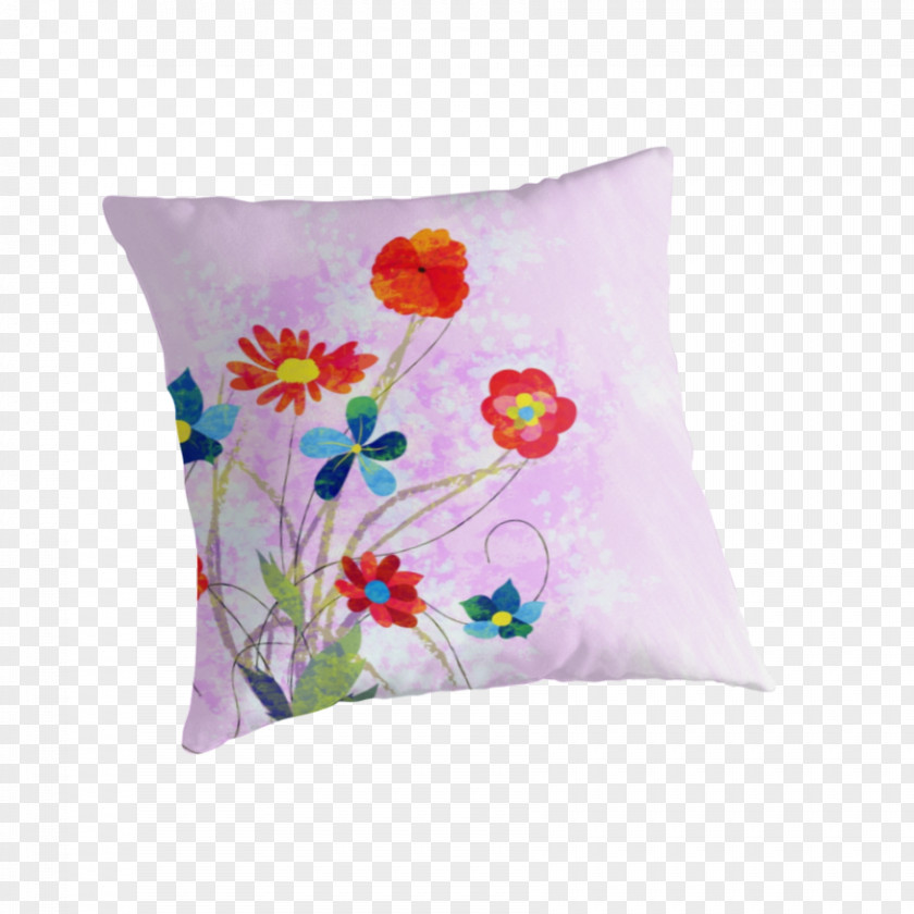 Watercolor Calendar Throw Pillows Cushion Flower Petal PNG