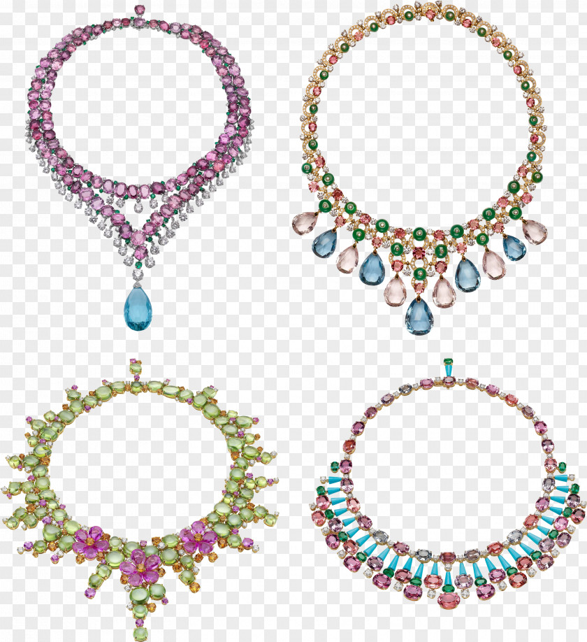 Necklace Earring Jewellery Bulgari Gemstone PNG