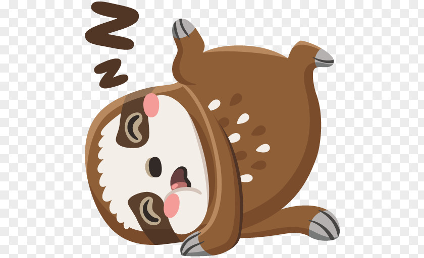 Sloth Sticker VKontakte Bear Clip Art PNG