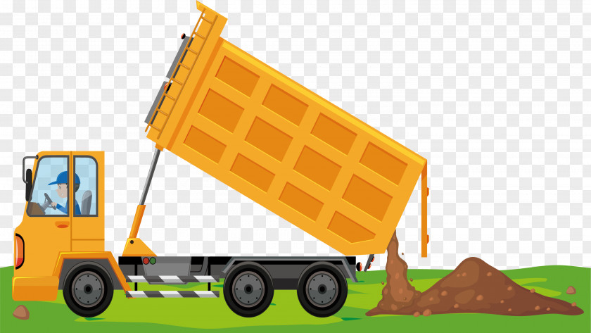 Transport Dump Truck Car PNG