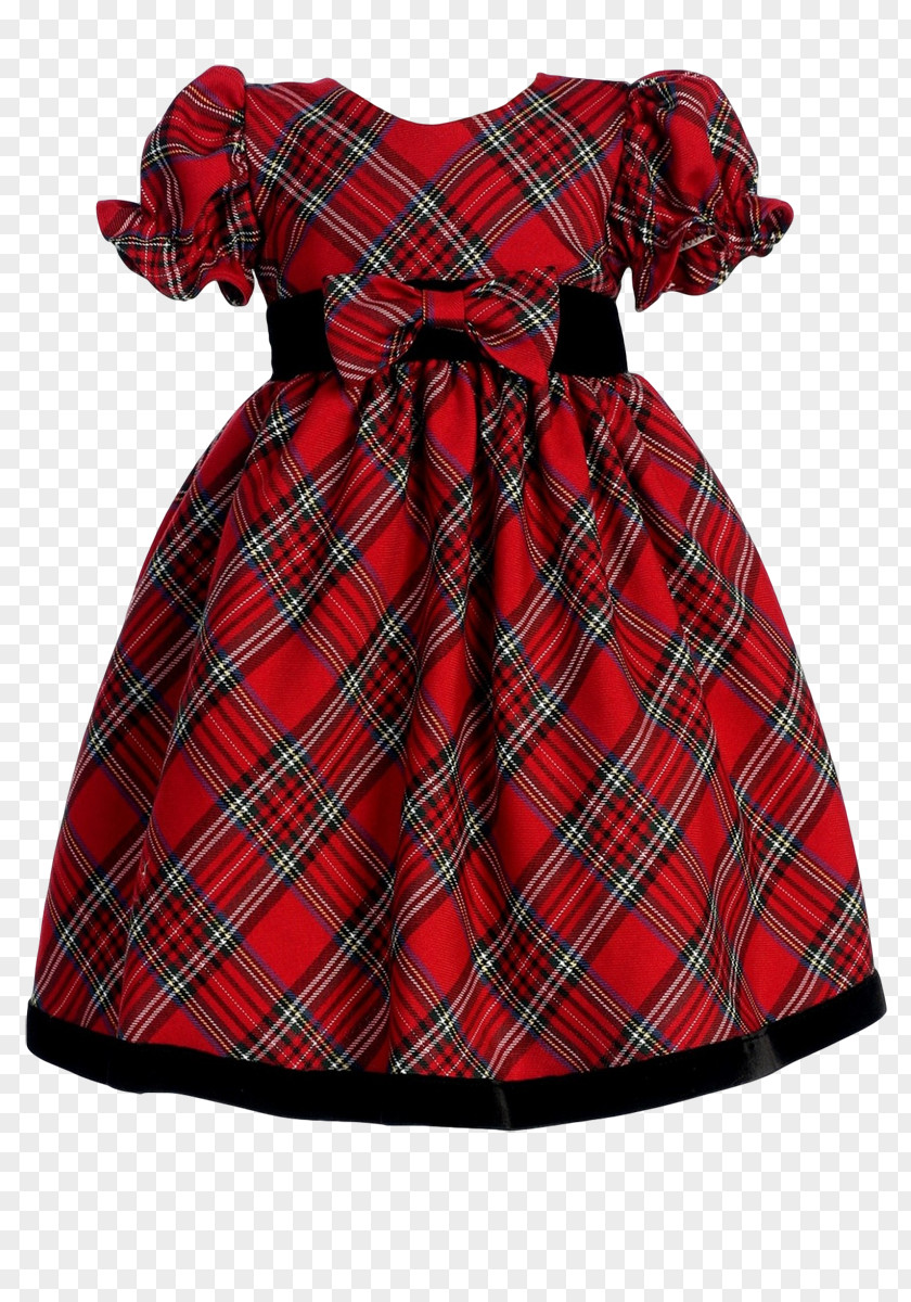 Christmas Plaid Dress Clothing Formal Wear Day Infant PNG