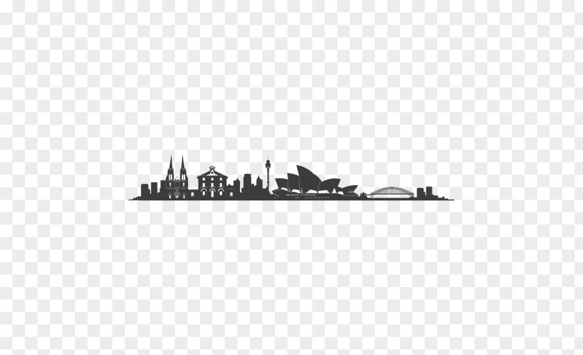 City Silhouette Of Sydney Skyline PNG