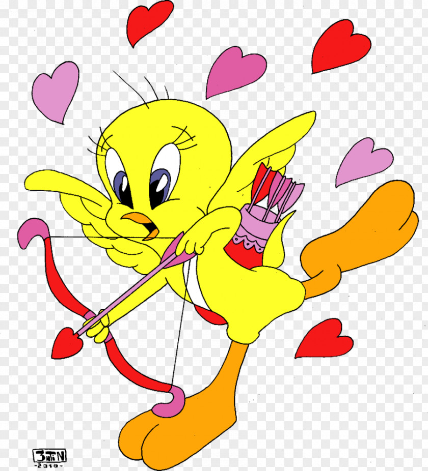 Cupid Tweety Cartoon Drawing PNG