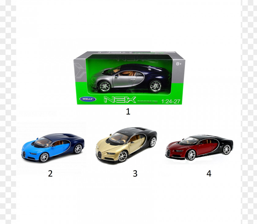 Sports Car Bugatti Veyron Model PNG