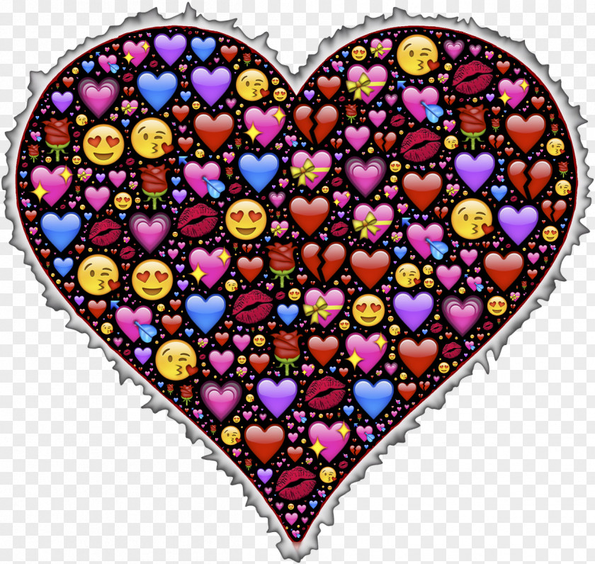Sticker Symbol Heart Emoji Background PNG