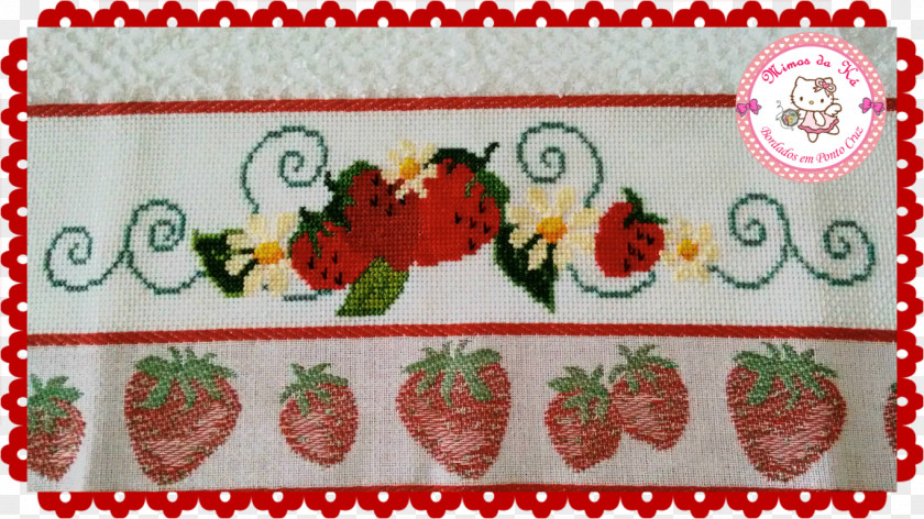 Strawberry Embroidery Needlework Cross-stitch Textile PNG