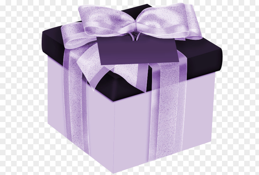 Gift Box Purple PNG