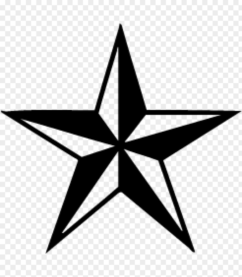 Three-dimensional Five-pointed Star Clip Art PNG