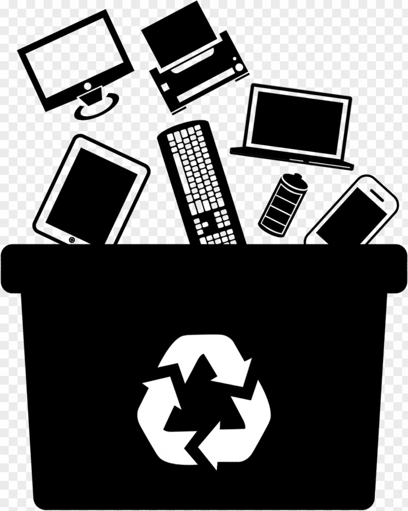 Electronic Waste Computer Recycling Symbol PNG