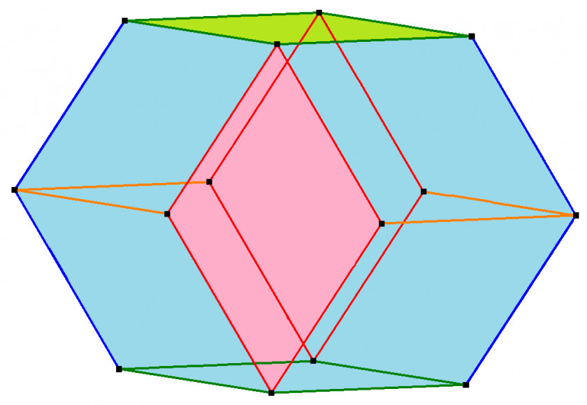 Face Rhombic Dodecahedron Bilinski Icosahedron Geometry PNG