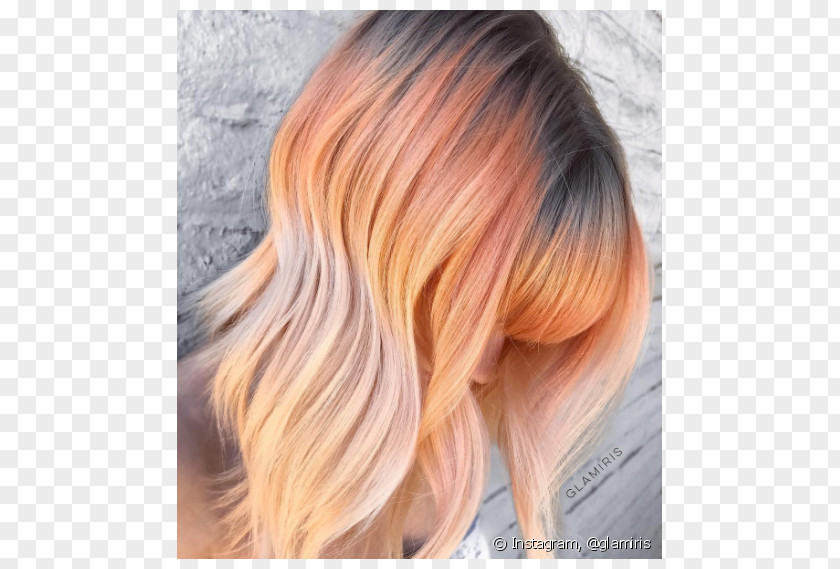 Hair Peaches And Cream Human Color Coloring PNG