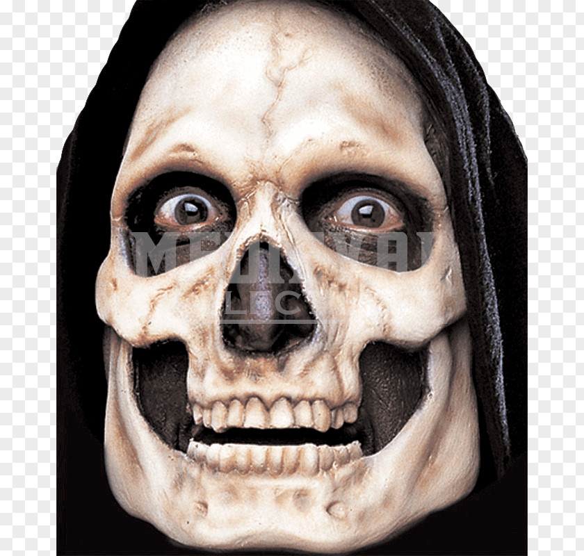 Mask Latex Foam Death Halloween Costume PNG