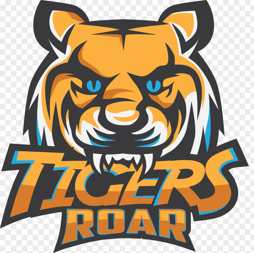 Paddy Tiger Roar Logo Clip Art PNG