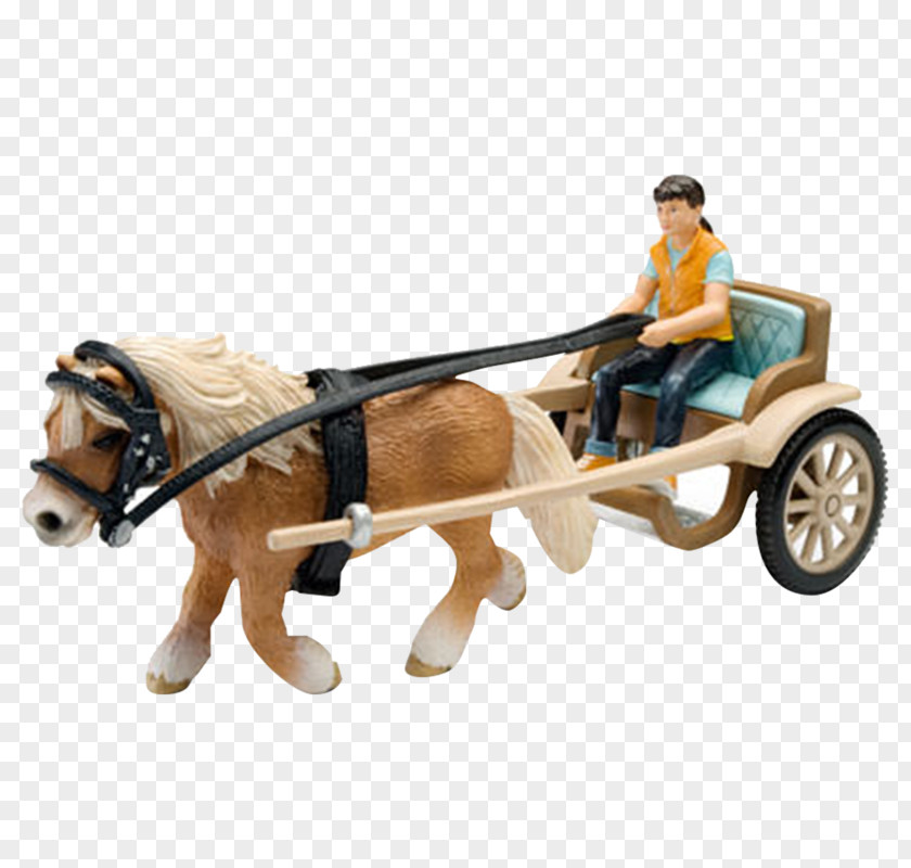 Schleich Fell Pony Shetland Carriage PNG