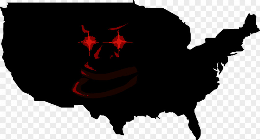 United States Mapa Polityczna Silhouette PNG