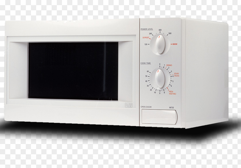 White Household Microwave Oven Electronics Small Appliance PNG