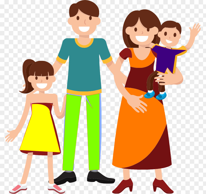 Cartoon Family Clip Art PNG