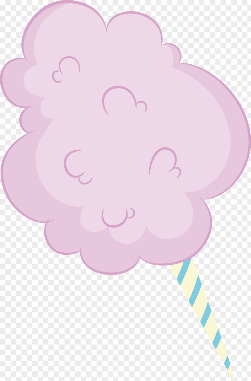 Purple Cotton Candy Clip Art PNG