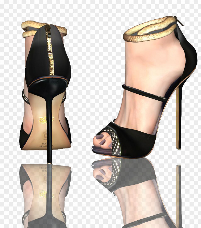 Sandal High-heeled Shoe PNG