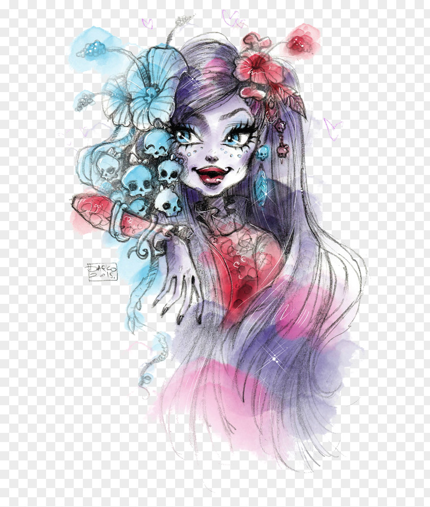 90 Monster High Drawing Ghoul Sketch PNG