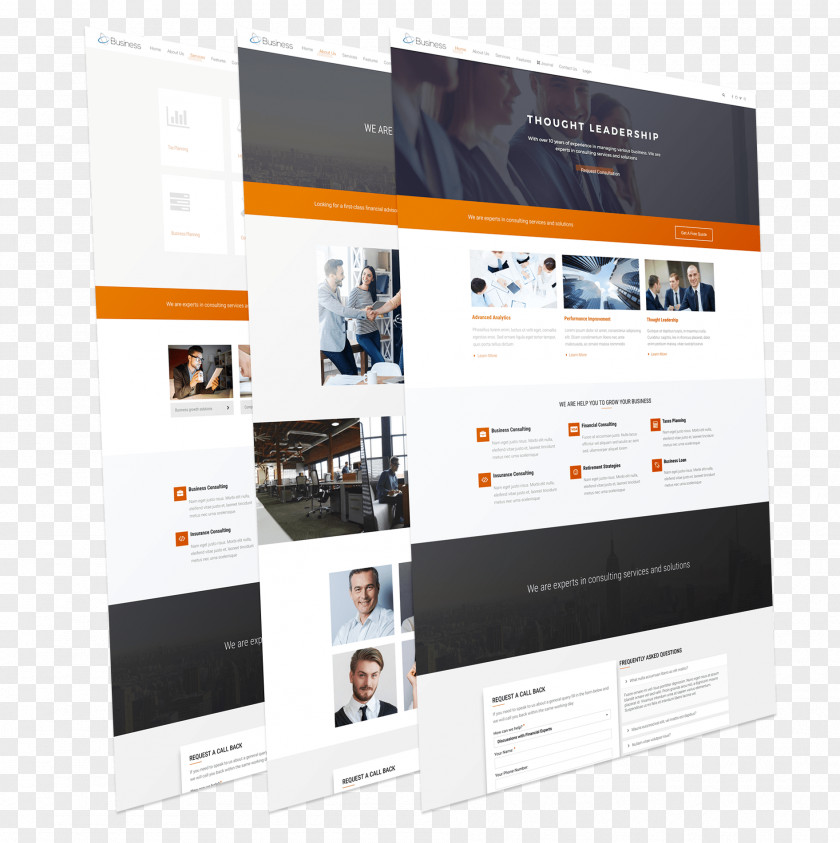 Business Templates Responsive Web Design Template Joomla Computer Software PNG