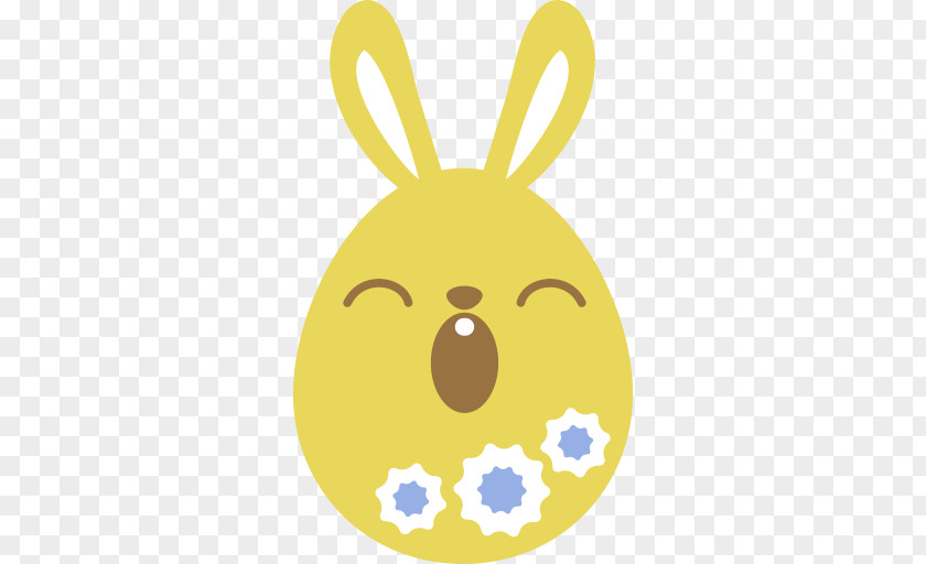 Emoji Easter Bunny Egg PNG