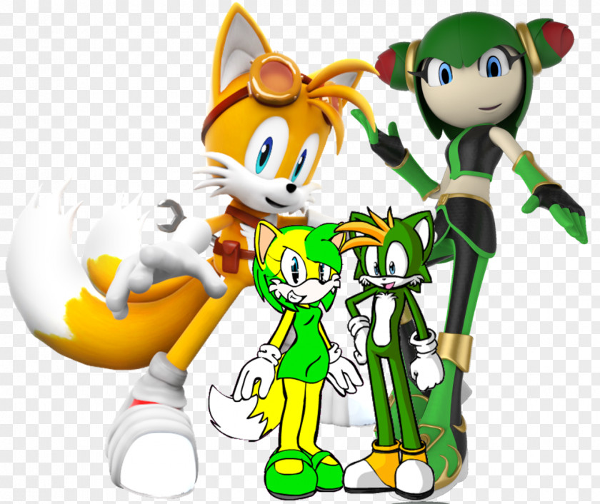 Family Tails Cosmo Sonic Chaos Child PNG