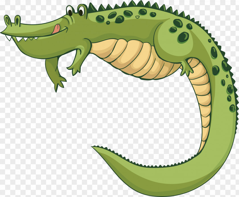 Green Crocodile Vector Euclidean PNG