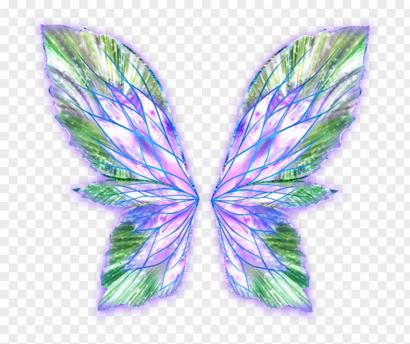 Green Fairy Wings Tecna Bloom Aisha Roxy Stella PNG