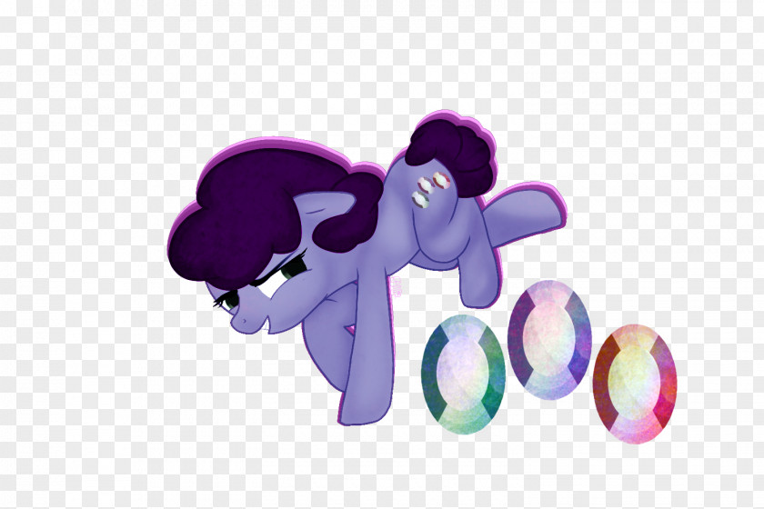 Horse Pony Purple Yellow Blue PNG