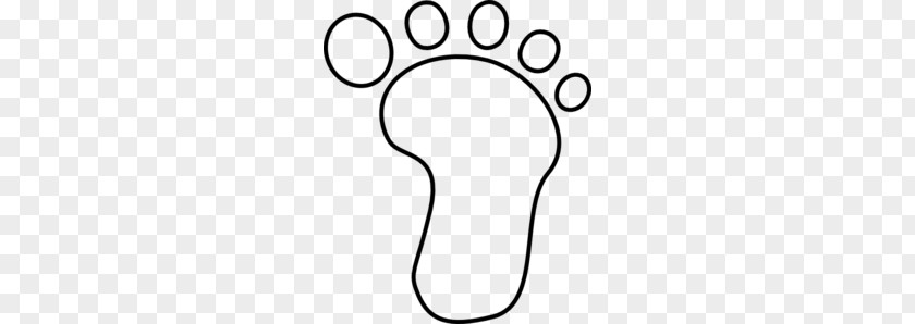 Toe Cliparts Digital Footprint Black And White PNG