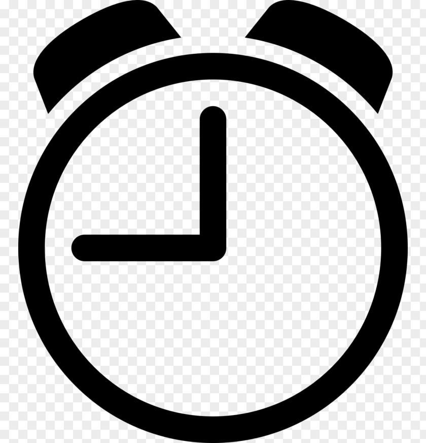 Blackandwhite Logo Timer Icon PNG